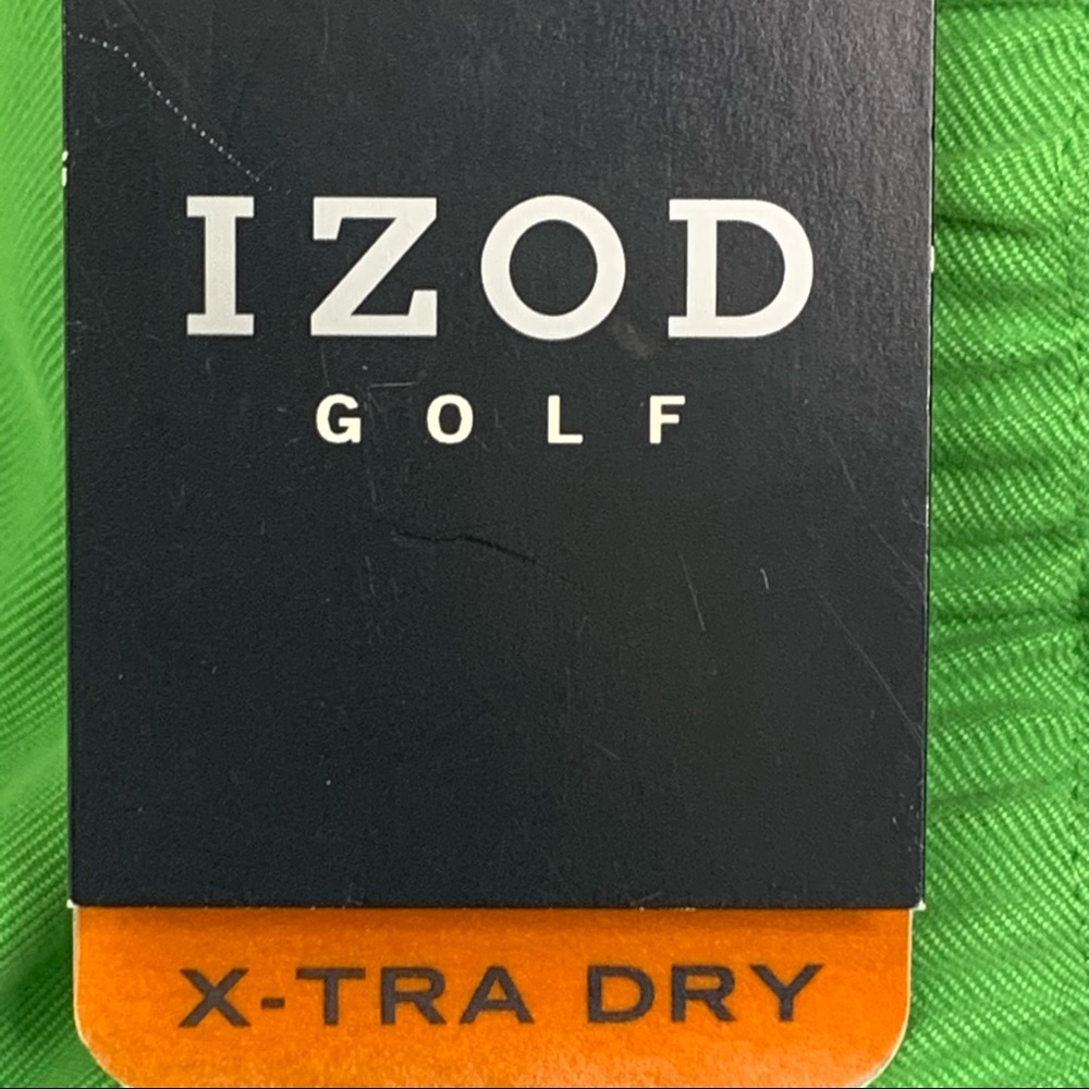 IZOD Golf X-Dry Bright Green Pleated Shorts NWT| 2 - Picture 2 of 9